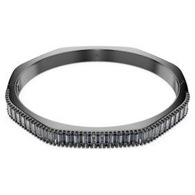 Bracciale Matrix con taglio a baguette, forma ottagonale, grigio, placcato in rutenio Bracciale Matrix con taglio a baguette, forma ottagonale, grigio, placcato in rutenio