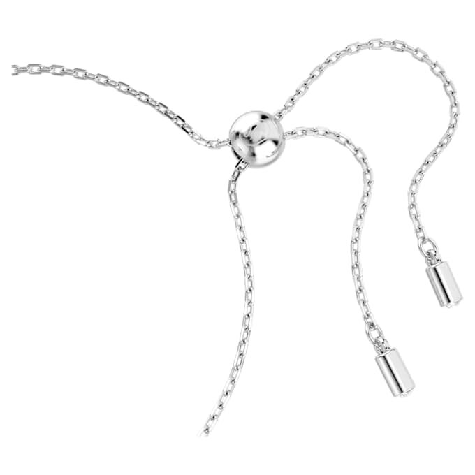 Bracciale Matrix con taglio a baguette, nodo, bianco, placcato in rodio Bracciale Matrix con taglio a baguette, nodo, bianco, placcato in rodio