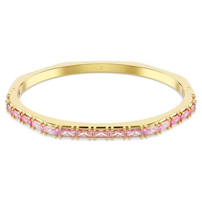 Bracciale Matrix con taglio baguette, forma ottagonale, rosa, placcato oro Bracciale Matrix con taglio baguette, forma ottagonale, rosa, placcato oro