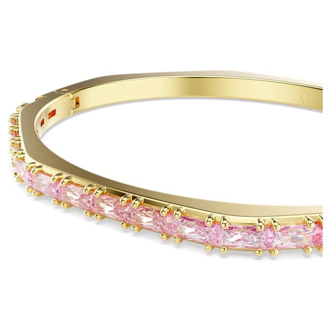 Bracciale Matrix con taglio baguette, forma ottagonale, rosa, placcato oro Bracciale Matrix con taglio baguette, forma ottagonale, rosa, placcato oro