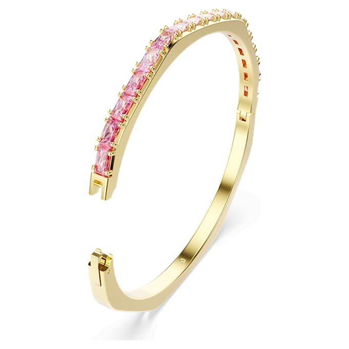 Bracciale Matrix con taglio baguette, forma ottagonale, rosa, placcato oro Bracciale Matrix con taglio baguette, forma ottagonale, rosa, placcato oro