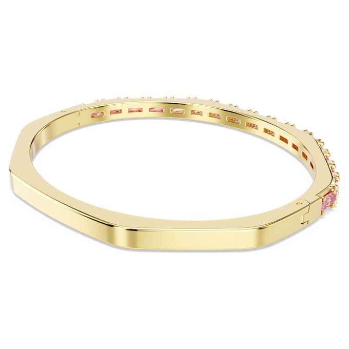 Bracciale Matrix con taglio baguette, forma ottagonale, rosa, placcato oro Bracciale Matrix con taglio baguette, forma ottagonale, rosa, placcato oro