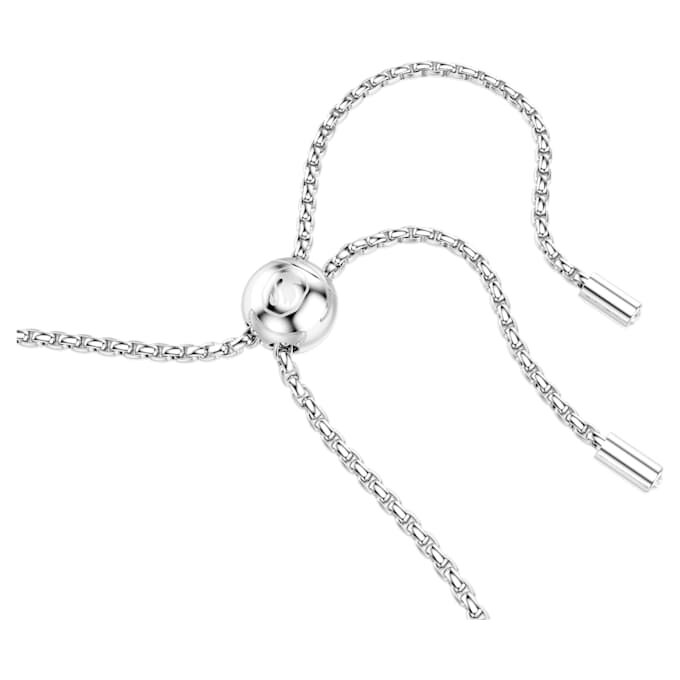 Bracciale Matrix con taglio rotondo, bianco, placcato in rodio Bracciale Matrix con taglio rotondo, bianco, placcato in rodio