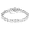 Bracciale Matrix Tennis bianco, placcato in rodio Bracciale Matrix Tennis bianco, placcato in rodio
