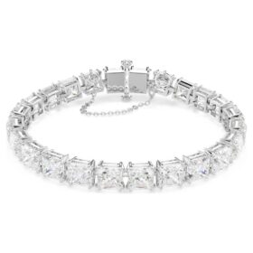 Bracciale Matrix Tennis bianco, placcato in rodio Bracciale Matrix Tennis bianco, placcato in rodio