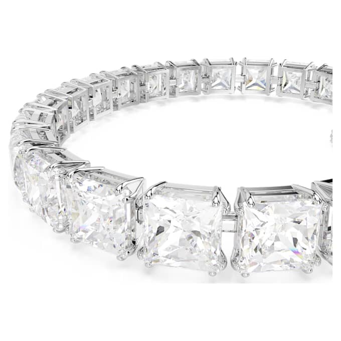 Bracciale Matrix Tennis bianco, placcato in rodio Bracciale Matrix Tennis bianco, placcato in rodio