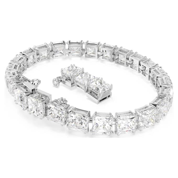 Bracciale Matrix Tennis bianco, placcato in rodio Bracciale Matrix Tennis bianco, placcato in rodio
