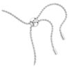 Bracciale Matrix Tennis con pietre miste a taglio rotondo, bianco, placcato in rodio