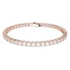Bracciale Matrix Tennis con taglio rotondo, bianco, placcato in oro rosa Bracciale Matrix Tennis con taglio rotondo, bianco, placcato in oro rosa