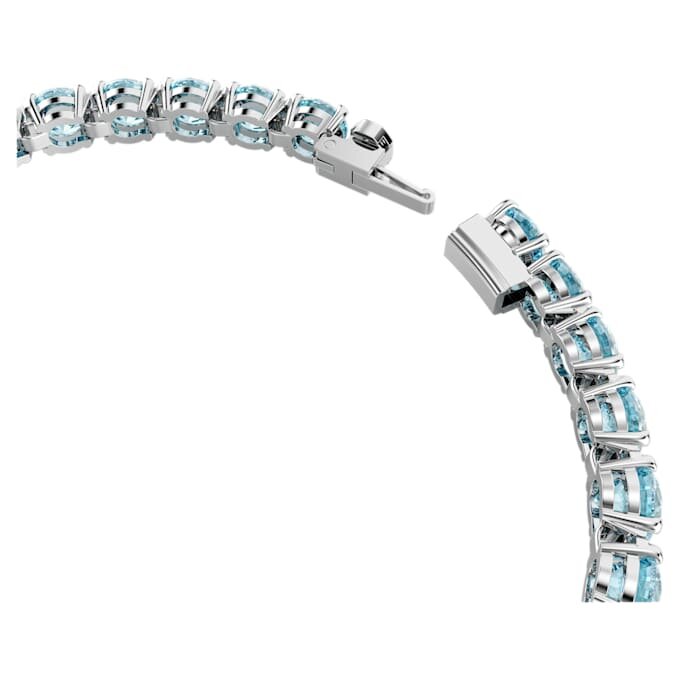 Bracciale Matrix Tennis con taglio rotondo, blu, placcato in rodio Bracciale Matrix Tennis con taglio rotondo, blu, placcato in rodio