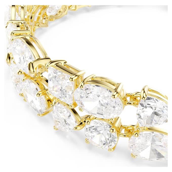Bracciale Mesmera con tagli misti, bianco, placcato oro Bracciale Mesmera con tagli misti, bianco, placcato oro