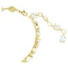Bracciale Mesmera con tagli misti, bianco, placcato oro Bracciale Mesmera con tagli misti, bianco, placcato oro