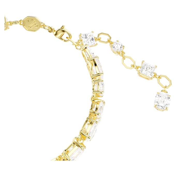 Bracciale Mesmera con tagli misti, bianco, placcato oro Bracciale Mesmera con tagli misti, bianco, placcato oro