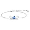 Bracciale Mesmera con tagli misti, blu, placcato in rodio Bracciale Mesmera con tagli misti, blu, placcato in rodio