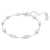 Bracciale Mesmera con tagli misti, design a dispersione, bianco, placcato in rodio Bracciale Mesmera con tagli misti, design a dispersione, bianco, placcato in rodio