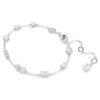 Bracciale Mesmera con tagli misti, design a dispersione, bianco, placcato in rodio Bracciale Mesmera con tagli misti, design a dispersione, bianco, placcato in rodio