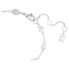 Bracciale Mesmera con tagli misti, design a dispersione, bianco, placcato in rodio Bracciale Mesmera con tagli misti, design a dispersione, bianco, placcato in rodio