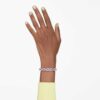 Bracciale Millenia con cristalli a taglio ottagonale, viola, placcato oro Bracciale Millenia con cristalli a taglio ottagonale, viola, placcato oro