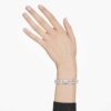 Bracciale Millenia con taglio ottagonale, bianco, placcato in rodio Bracciale Millenia con taglio ottagonale, bianco, placcato in rodio