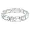 Bracciale Millenia con taglio ottagonale, bianco, placcato in rodio Bracciale Millenia con taglio ottagonale, bianco, placcato in rodio