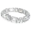 Bracciale Millenia con taglio ottagonale, bianco, placcato in rodio Bracciale Millenia con taglio ottagonale, bianco, placcato in rodio