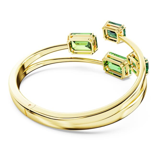 Bracciale Millenia con taglio ottagonale, verde, placcato in oro Bracciale Millenia con taglio ottagonale, verde, placcato in oro
