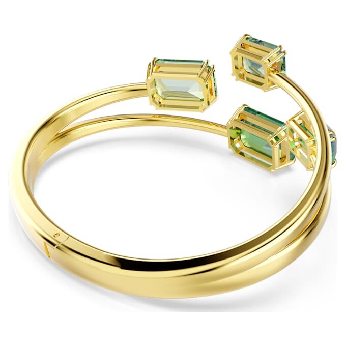 Bracciale Millenia con taglio ottagonale, verde, placcato in oro Bracciale Millenia con taglio ottagonale, verde, placcato in oro
