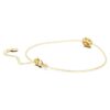 Bracciale ottagonale con diamanti sintetici 0,5 carati in totale, forma ottagonale, oro giallo 14K