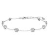 Bracciale ottagonale con diamanti sintetici 0,8 carati in totale, forma rotonda, argento sterling Bracciale ottagonale con diamanti sintetici 0,8 carati in totale, forma rotonda, argento sterling