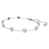 Bracciale ottagonale con diamanti sintetici 0,8 carati in totale, forma rotonda, argento sterling Bracciale ottagonale con diamanti sintetici 0,8 carati in totale, forma rotonda, argento sterling