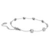 Bracciale ottagonale con diamanti sintetici 0,8 carati in totale, forma rotonda, argento sterling Bracciale ottagonale con diamanti sintetici 0,8 carati in totale, forma rotonda, argento sterling