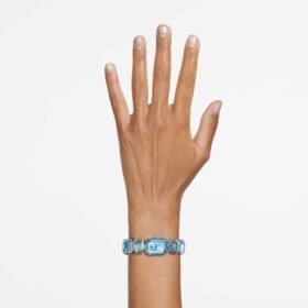 Bracciale per orologio con taglio ottagonale, blu, acciaio inossidabile