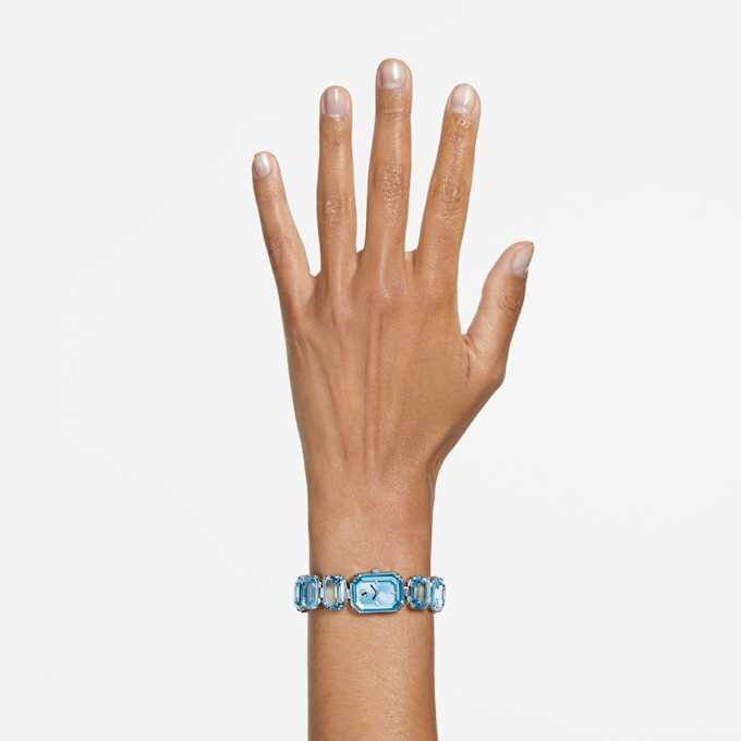 Bracciale per orologio con taglio ottagonale, blu, acciaio inossidabile Bracciale per orologio con taglio ottagonale, blu, acciaio inossidabile