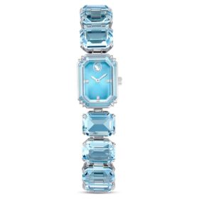 Bracciale per orologio con taglio ottagonale, blu, acciaio inossidabile