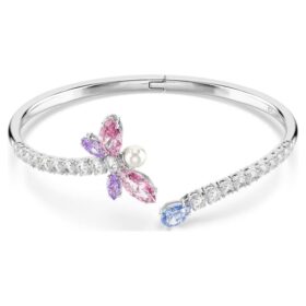 Bracciale rigido Ariana Grande X Swarovski con tagli misti, libellula, multicolore, placcato in rodio