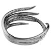 Bracciale rigido della Collezione Vienna “Feather”, bianco, placcato in rutenio Bracciale rigido della Collezione Vienna “Feather”, bianco, placcato in rutenio