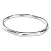 Bracciale rigido Dextera a forma ottagonale, taglio rotondo, bianco, placcato in rodio Bracciale rigido Dextera a forma ottagonale, taglio rotondo, bianco, placcato in rodio