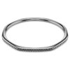 Bracciale rigido Dextera a forma ottagonale, taglio rotondo, bianco, placcato in rutenio Bracciale rigido Dextera a forma ottagonale, taglio rotondo, bianco, placcato in rutenio
