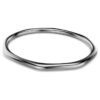 Bracciale rigido Dextera a forma ottagonale, taglio rotondo, bianco, placcato in rutenio Bracciale rigido Dextera a forma ottagonale, taglio rotondo, bianco, placcato in rutenio