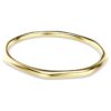 Bracciale rigido Dextera a forma ottagonale, taglio rotondo, bianco, placcato oro Bracciale rigido Dextera a forma ottagonale, taglio rotondo, bianco, placcato oro