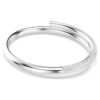 Bracciale rigido Dextera con chiusura magnetica, bianco, placcato in rodio Bracciale rigido Dextera con chiusura magnetica, bianco, placcato in rodio