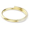 Bracciale rigido Dextera con chiusura magnetica, bianco, placcato oro Bracciale rigido Dextera con chiusura magnetica, bianco, placcato oro
