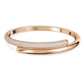 Bracciale rigido Dextera con chiusura magnetica, bianco, placcato oro rosa Bracciale rigido Dextera con chiusura magnetica, bianco, placcato oro rosa