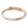 Bracciale rigido Dextera con chiusura magnetica, bianco, placcato oro rosa Bracciale rigido Dextera con chiusura magnetica, bianco, placcato oro rosa