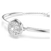 Bracciale rigido Dextera con taglio rotondo, bianco, placcato in rodio Bracciale rigido Dextera con taglio rotondo, bianco, placcato in rodio