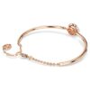Bracciale rigido Dextera con taglio rotondo, bianco, placcato oro rosa Bracciale rigido Dextera con taglio rotondo, bianco, placcato oro rosa