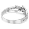 Bracciale rigido Matrix con tagli misti, bianco, placcato in rodio Bracciale rigido Matrix con tagli misti, bianco, placcato in rodio