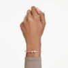 Bracciale rigido Mesmera con tagli misti, bianco, placcato in oro rosa Bracciale rigido Mesmera con tagli misti, bianco, placcato in oro rosa