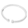 Bracciale rigido Mesmera con tagli misti, bianco, placcato in rodio Bracciale rigido Mesmera con tagli misti, bianco, placcato in rodio