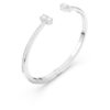 Bracciale rigido Mesmera con tagli misti, bianco, placcato in rodio Bracciale rigido Mesmera con tagli misti, bianco, placcato in rodio